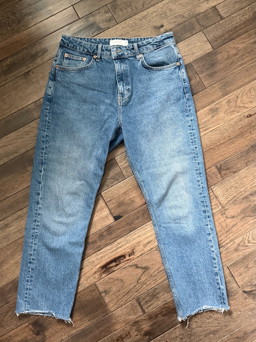 Topshop Light Blue Straight Jeans Size 32
